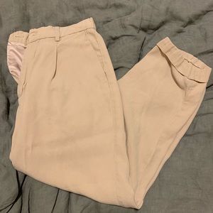 Zara high waist slacks, blush, size xsmall/24